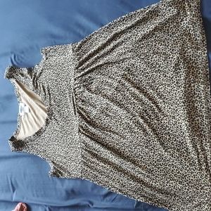 Lepord print maternity top
